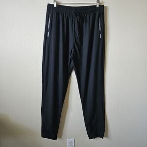 Unisex Black Stretch Active Jogger Pants 2xl
